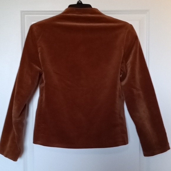 Suit by Prophecy EUC caramel brown velveteen VTG from 1970s skirt and blazer - Picture 5 of 16